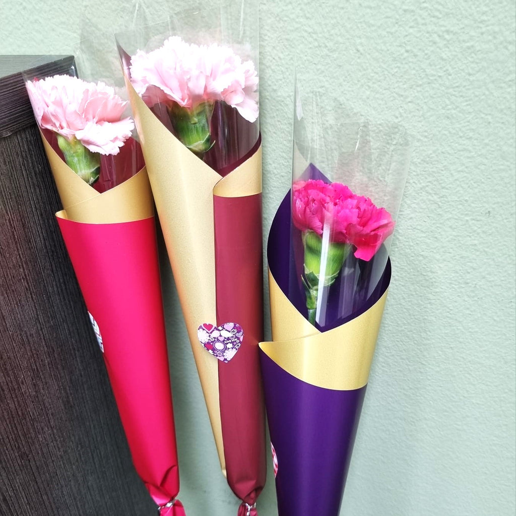 Single Stalk Rose-Carnation | V47-V48 - Jade Valley Gifts & Floral Design Centre