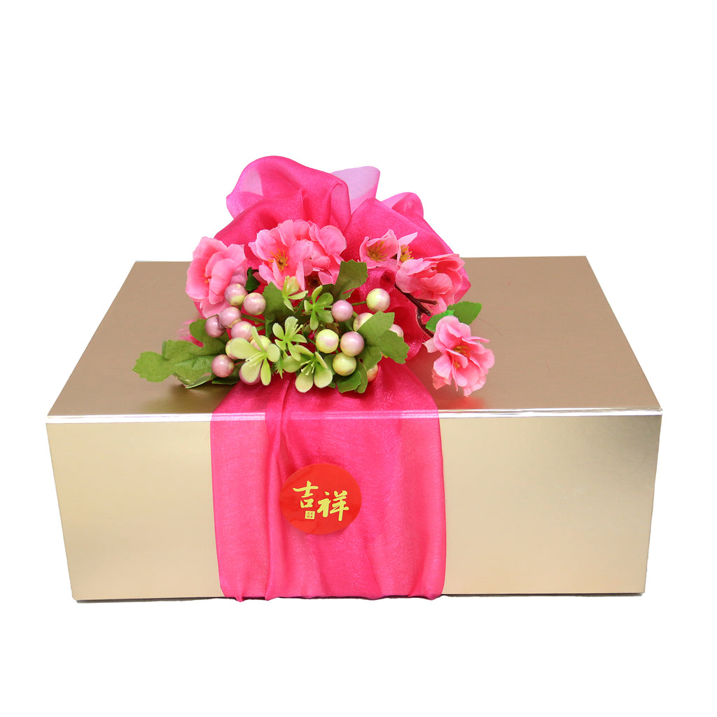 CNY Abalone & Wine Hamper | Skylight Abalones & Martell VSOP | CR756 - Jade Valley Gifts & Floral Design Centre