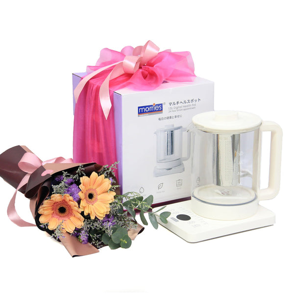 Fresh Cut Bouquet with Digital Health Pot | GT265 - Jade Valley Gifts & Floral Design Centre