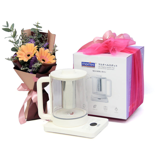 Fresh Cut Bouquet with Digital Health Pot | GT265 - Jade Valley Gifts & Floral Design Centre