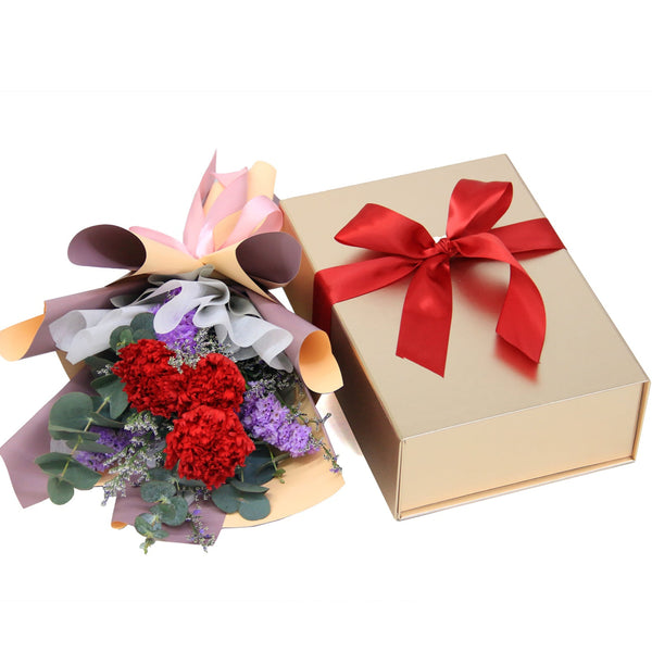 Premium Health Food Hamper with Bouquet | HF253 - Jade Valley Gifts & Floral Design Centre