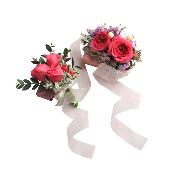 Bride Fresh cut Wrist band | WDB32 - Jade Valley Gifts & Floral Design Centre