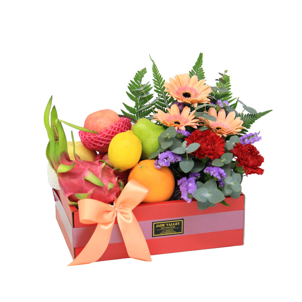 Fruit & Flowers Get Well Basket | FF149 - Jade Valley Gifts & Floral Design Centre
