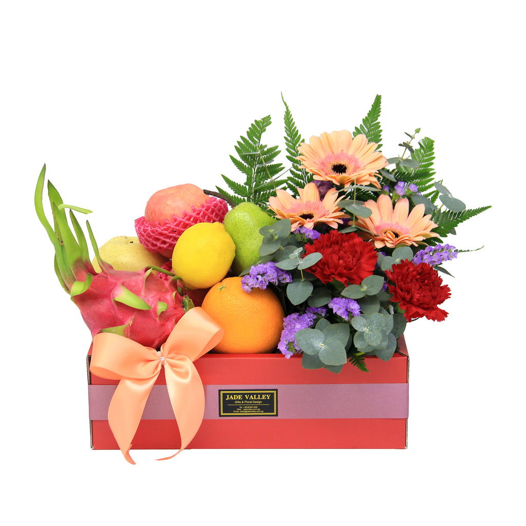 Fruit & Flowers Get Well Basket | FF149 - Jade Valley Gifts & Floral Design Centre