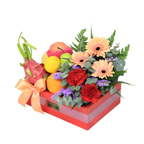 Fruit & Flowers Get Well Basket | FF149 - Jade Valley Gifts & Floral Design Centre