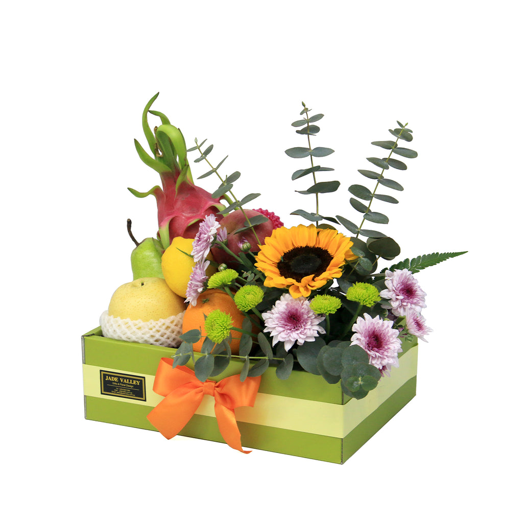 Fruits & Sunflowers Get Well Hamper | FF147 - Jade Valley Gifts & Floral Design Centre