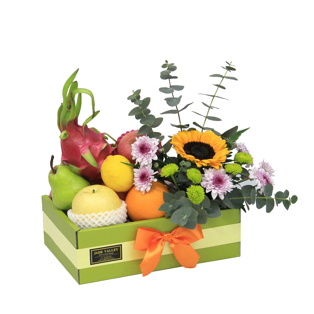 Fruits & Sunflowers Get Well Hamper | FF147 - Jade Valley Gifts & Floral Design Centre
