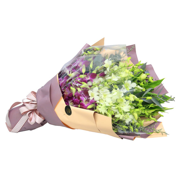 Orchids Hand Bouquet  | BQ165 - Jade Valley Gifts & Floral Design Centre