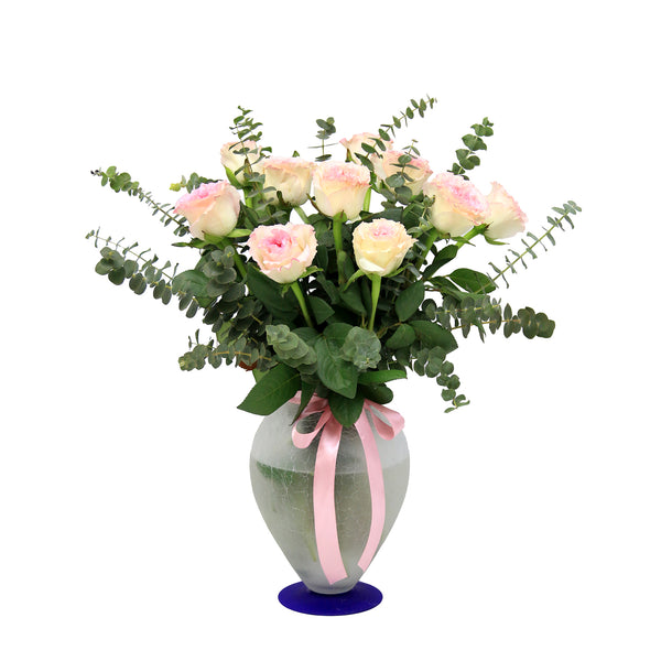 Roses on Vase | TB137 - Jade Valley Gifts & Floral Design Centre