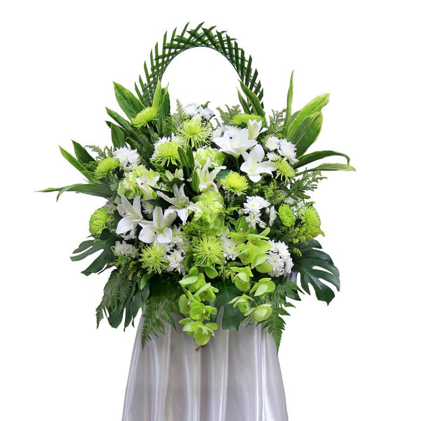 Arched Conoldence Wreath | W647 - Jade Valley Gifts & Floral Design Centre
