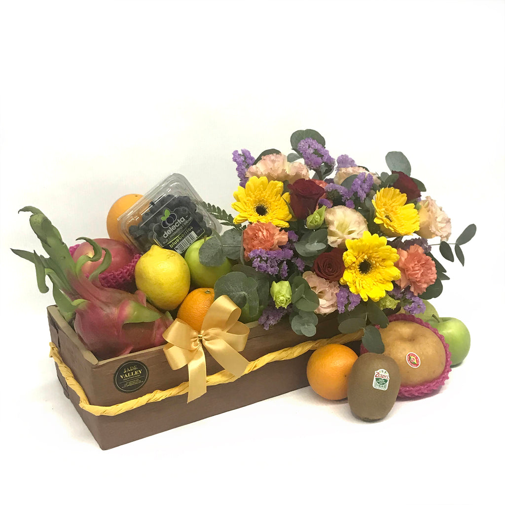 Fruit & Flowers Get Well Basket | FF169 - Jade Valley Gifts & Floral Design Centre