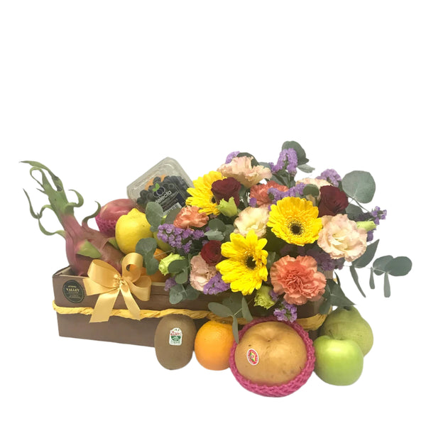Fruit & Flowers Get Well Basket | FF169 - Jade Valley Gifts & Floral Design Centre