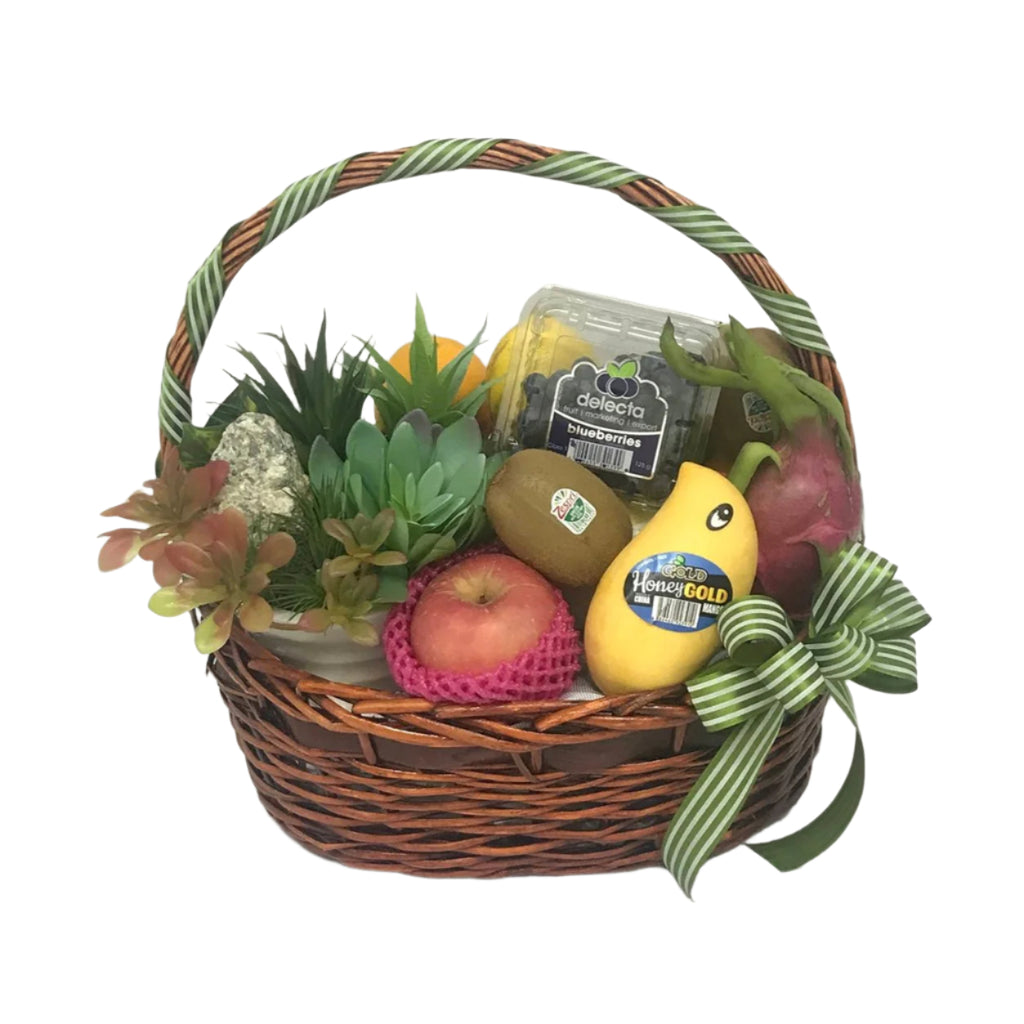 Fruit & Flowers Get Well Basket | FF170 - Jade Valley Gifts & Floral Design Centre
