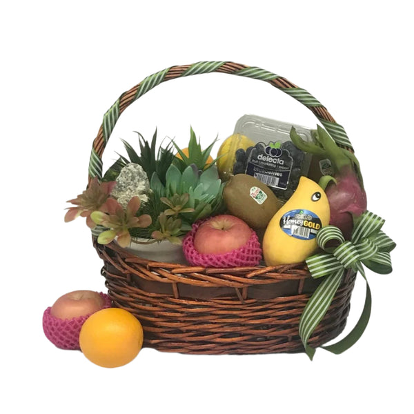 Fruit & Flowers Get Well Basket | FF170 - Jade Valley Gifts & Floral Design Centre