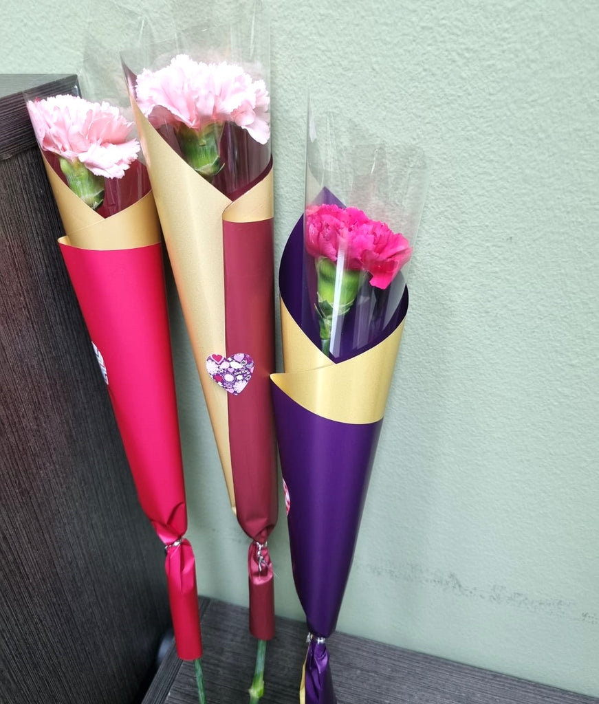 Single Carnaton/Bundle of 4 - Jade Valley Gifts & Floral Design Centre