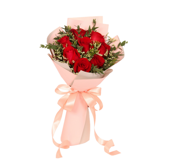 Fresh Cut Bouquet of Roses | 10 Roses |V2 - Jade Valley Gifts & Floral Design Centre