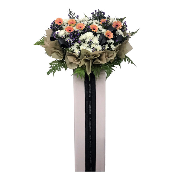Starburst Funeral Floral Wreath | W561 - Jade Valley Gifts & Floral Design Centre