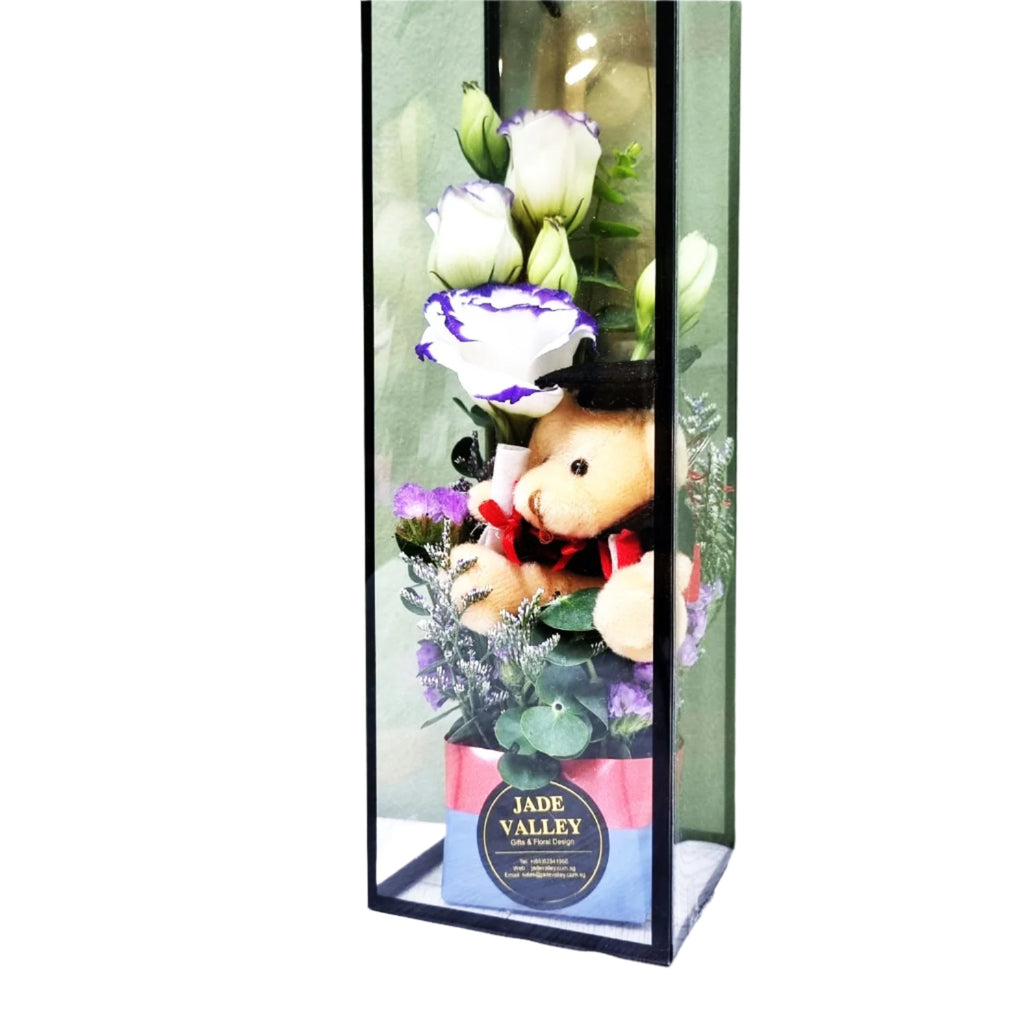 Graduation Flowers and Graduation Bear | GT261 - Jade Valley Gifts & Floral Design Centre