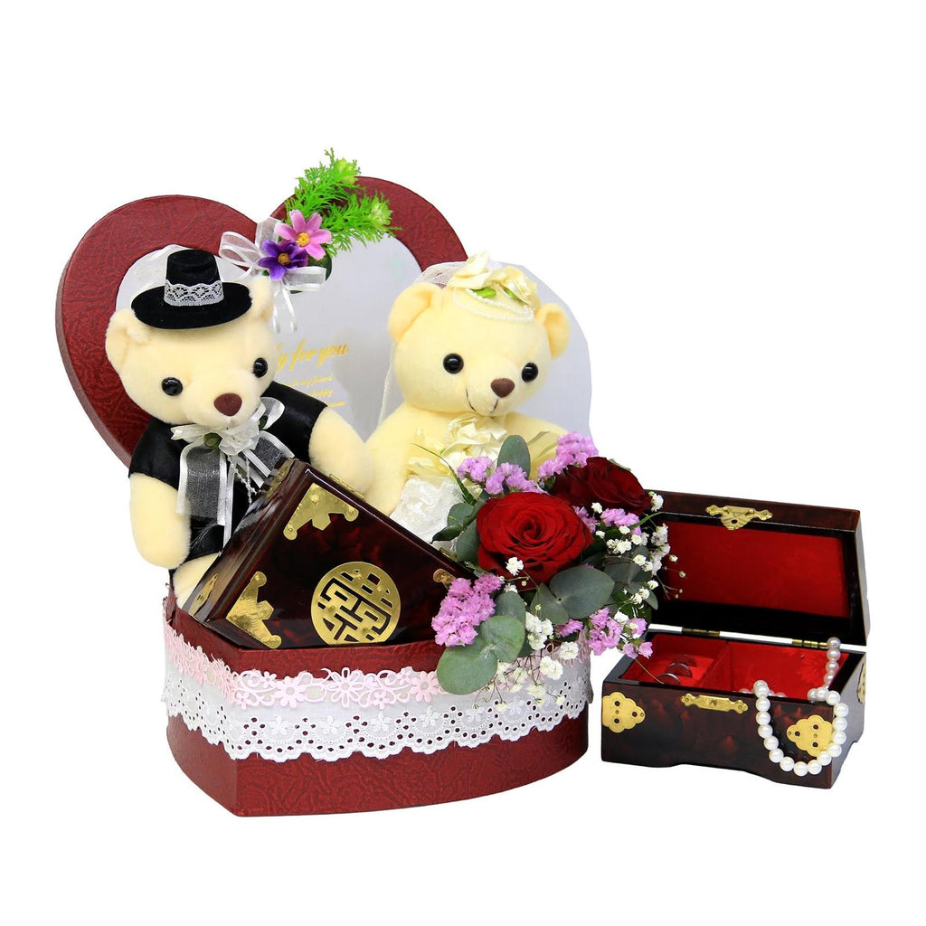 Wedding Bears Gifts Set | GT229 - Jade Valley Gifts & Floral Design Centre