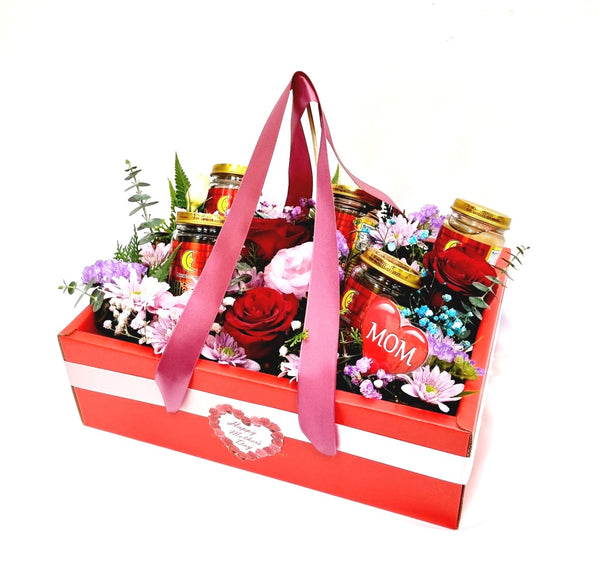 Premium Bird's Nest with Fresh Cut Flowers | MD95 - Jade Valley Gifts & Floral Design Centre