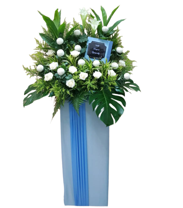 Condolence Flower Funeral Wreath | W621 - Jade Valley Gifts & Floral Design Centre