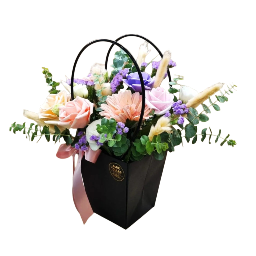 Flower Box with Pink Gerbera Daisies | TB148 - Jade Valley Gifts & Floral Design Centre