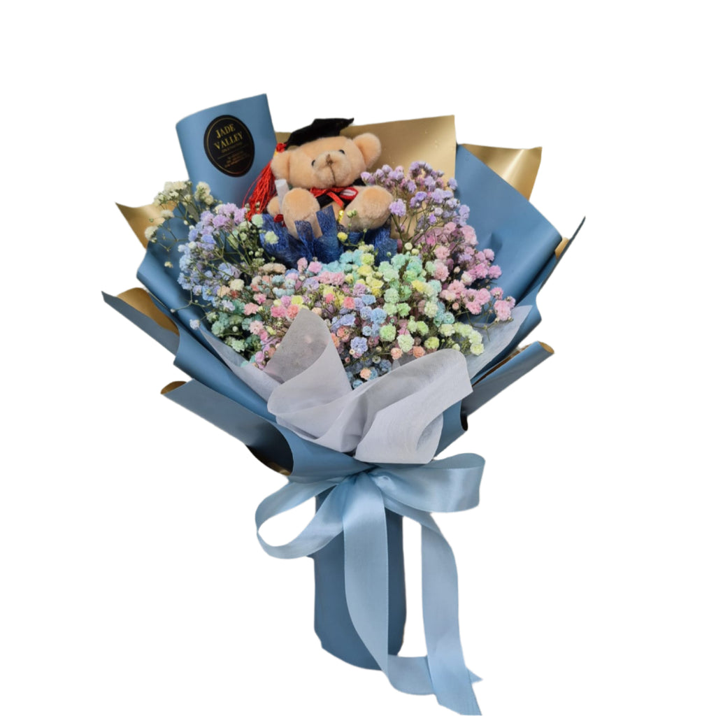Graduation Mini Hand Bouquet | BQ141 - Jade Valley Gifts & Floral Design Centre