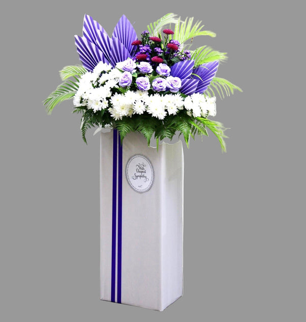 Condolence Wreath on Tripod Stand | W652 - Jade Valley Gifts & Floral Design Centre