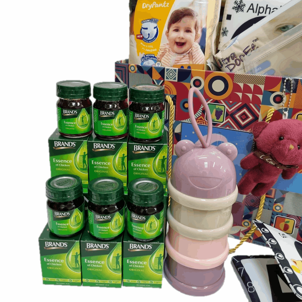 Baby Health Hamper with Balloon - Boy & Girl Options | B280 - Jade Valley Gifts & Floral Design Centre