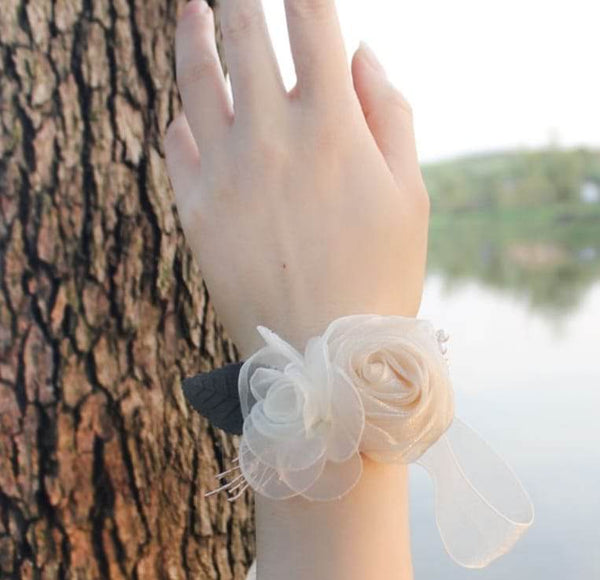 Bride Wrist band | WDB31 - Jade Valley Gifts & Floral Design Centre