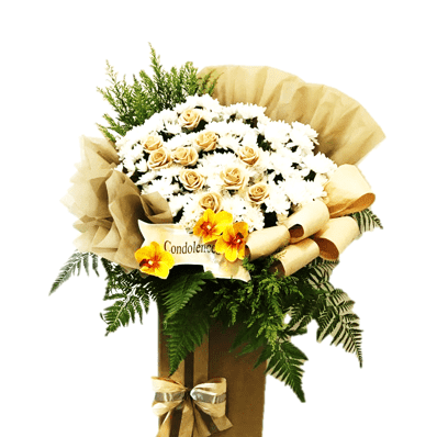 Condolence Flower Funeral Wreath | W565 - Jade Valley Gifts & Floral Design Centre