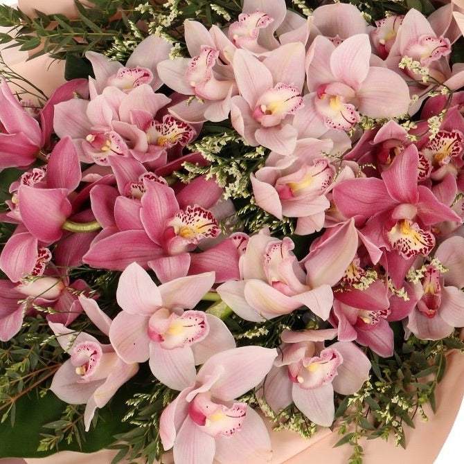 Cymbidiums Orchid Hand Bouquet | BQ152 - Jade Valley Gifts & Floral Design Centre