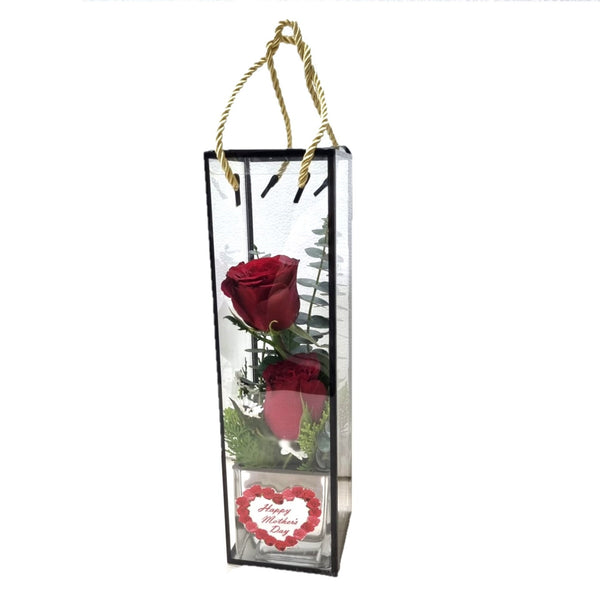 Just 2 Red Rose| V21A-B - Jade Valley Gifts & Floral Design Centre