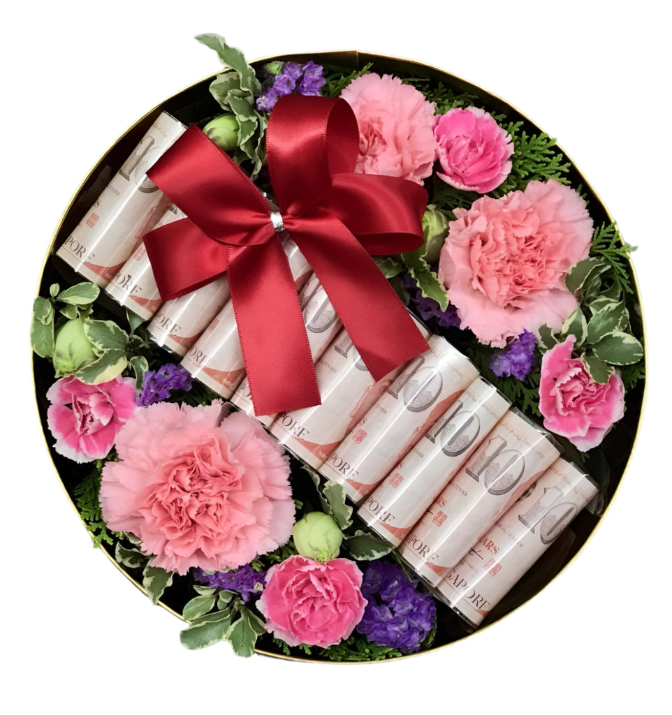 Money Box Flowers | MD120 - Jade Valley Gifts & Floral Design Centre