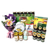 Health Foods Hamper with Bouquet|HF242 - Jade Valley Gifts & Floral Design Centre