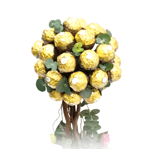 Ferrero Rochers with Flowers | GT242 - Jade Valley Gifts & Floral Design Centre
