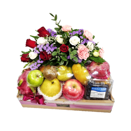 Fruit & Flowers Get Well Basket | FF165 - Jade Valley Gifts & Floral Design Centre