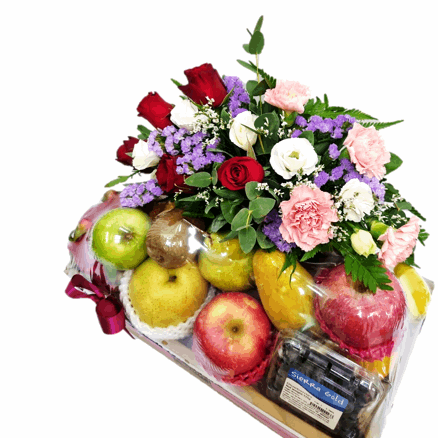 Fruit & Flowers Get Well Basket | FF165 - Jade Valley Gifts & Floral Design Centre