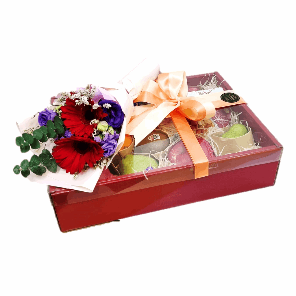 Fruit & Flowers Hamper | HF220 - Jade Valley Gifts & Floral Design Centre