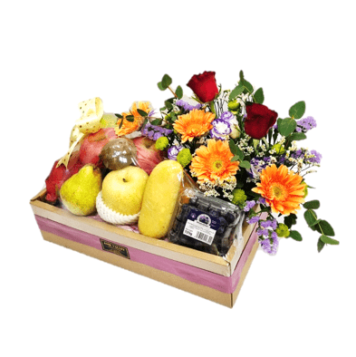 Fruits & Flowers Get Well Hamper | FF151 - Jade Valley Gifts & Floral Design Centre