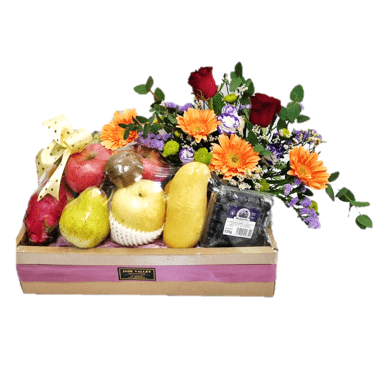 Fruits & Flowers Get Well Hamper | FF151 - Jade Valley Gifts & Floral Design Centre