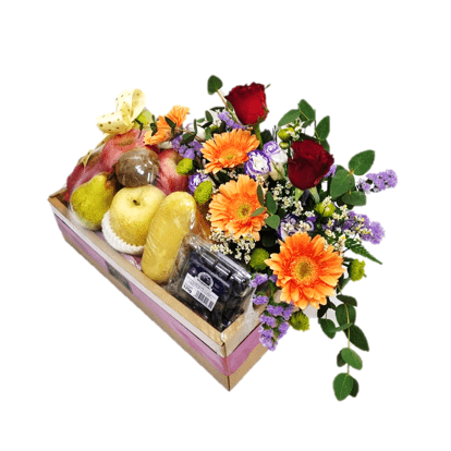 Fruits & Flowers Get Well Hamper | FF151 - Jade Valley Gifts & Floral Design Centre