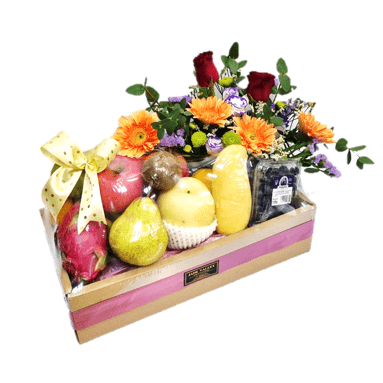 Fruits & Flowers Get Well Hamper | FF151 - Jade Valley Gifts & Floral Design Centre
