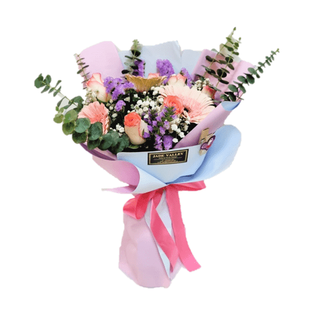 Gerberas and Roses Bouquet | BQ161 - Jade Valley Gifts & Floral Design Centre