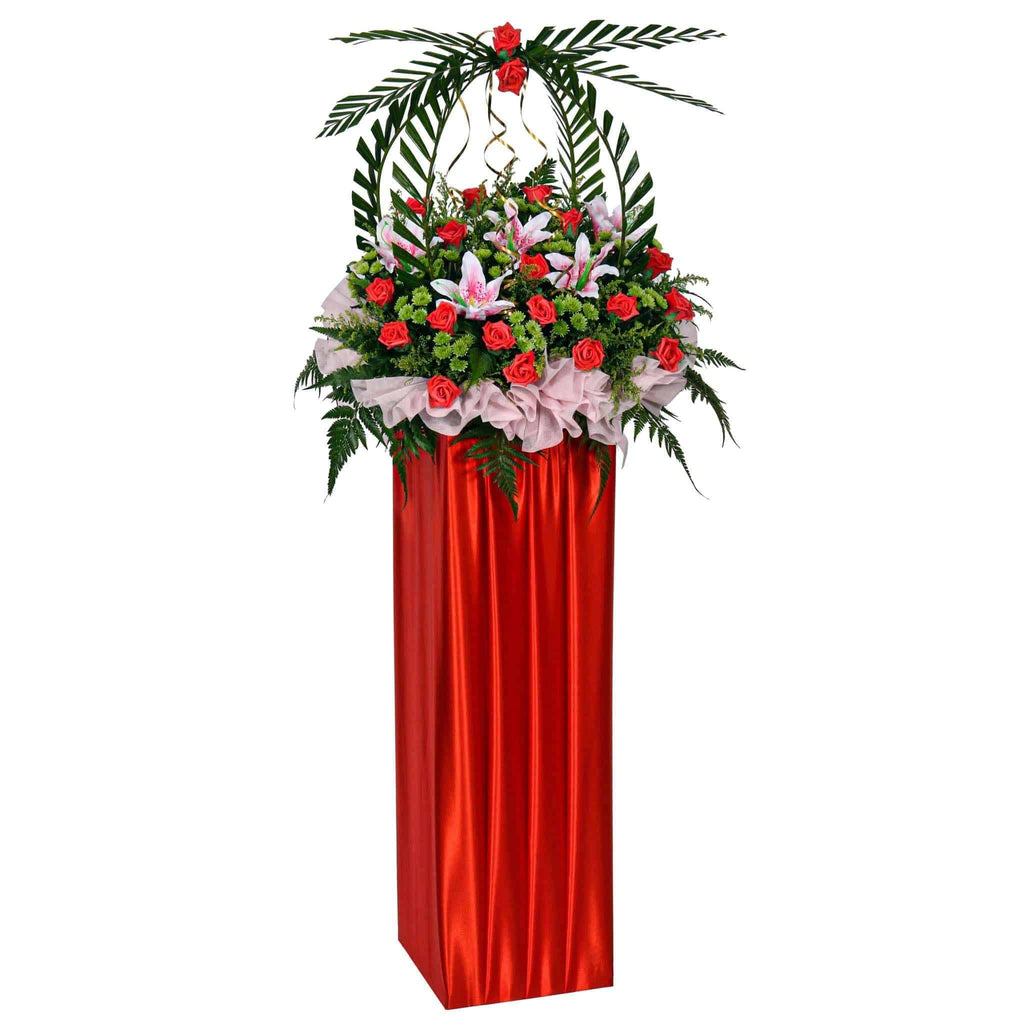 Opening Stand with Roses & Lilies | FO203 - Jade Valley Gifts & Floral Design Centre