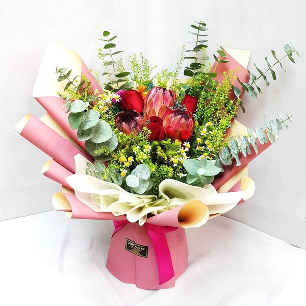 Protea Hand Bouquet | BQ163 - Jade Valley Gifts & Floral Design Centre