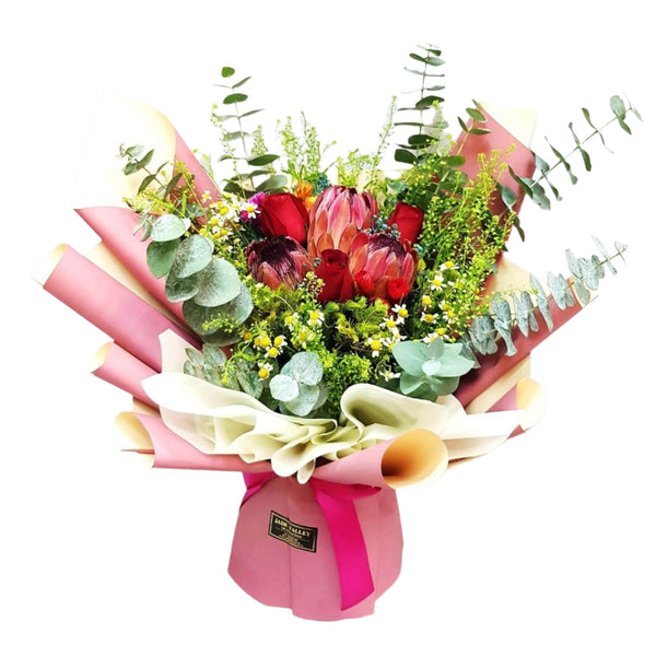 Protea Hand Bouquet | BQ163 - Jade Valley Gifts & Floral Design Centre
