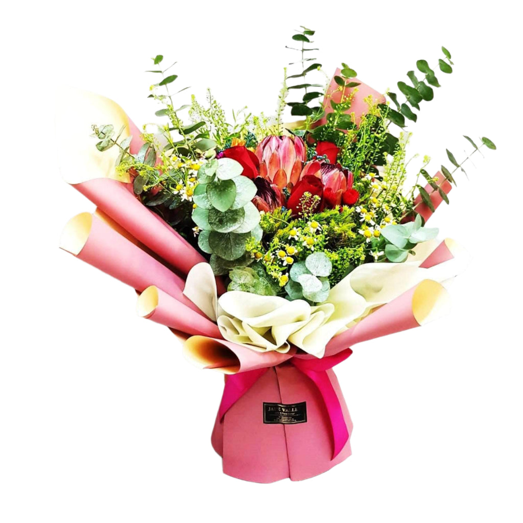 Protea Hand Bouquet | BQ163 - Jade Valley Gifts & Floral Design Centre