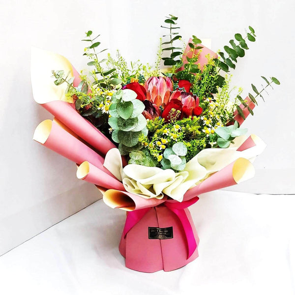 Protea Hand Bouquet | BQ163 - Jade Valley Gifts & Floral Design Centre