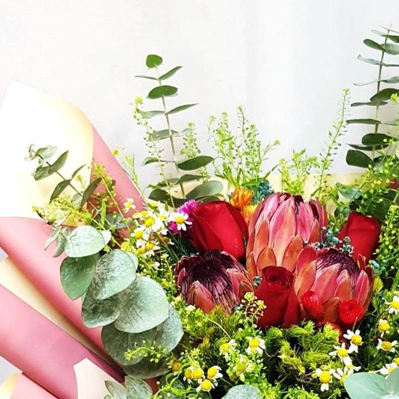 Protea Hand Bouquet | BQ163 - Jade Valley Gifts & Floral Design Centre